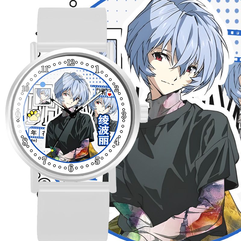 Evangelion Anime Merchandise - Reloj de Pulsera EVA Ayanami Rei,