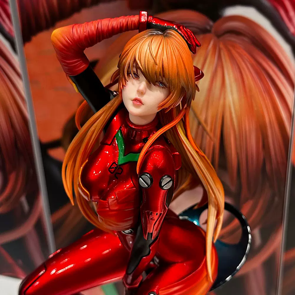 Evangelion Anime Merchandise - Figura Estática de Asuka en Traje