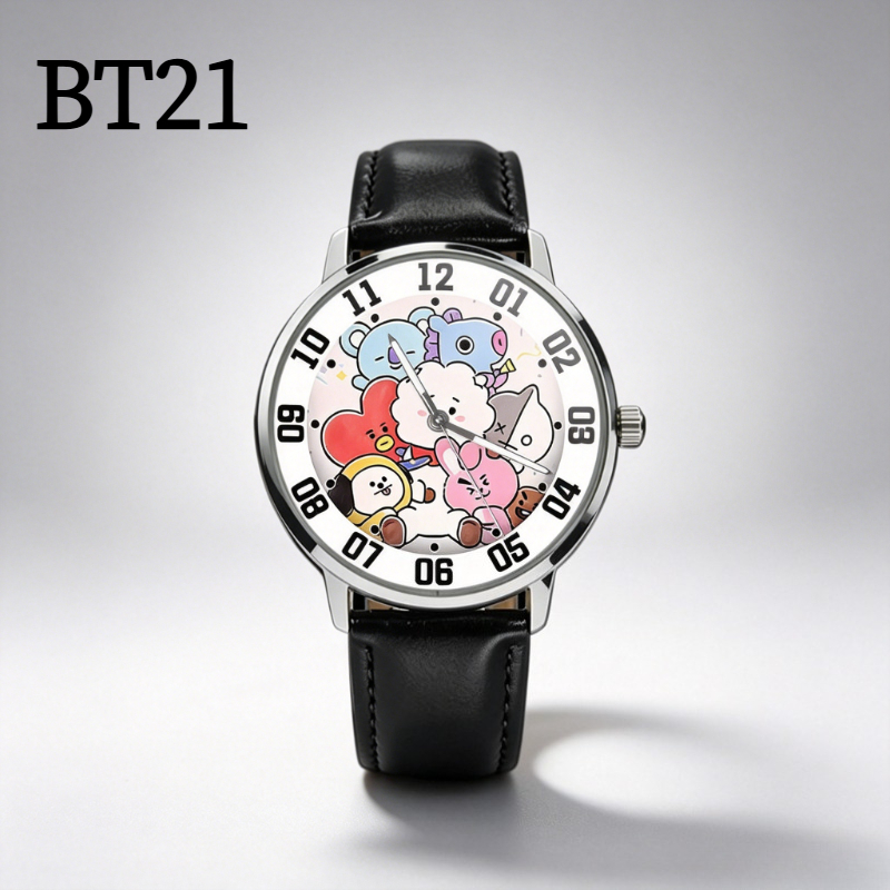 Anime Merchandise Types - Reloj de pulsera de cuarzo redondo