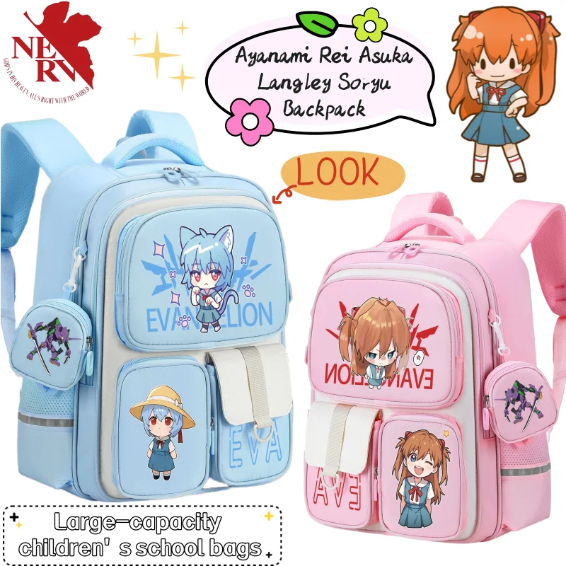 Evangelion Anime Merchandise - Mochila EVA Ayanami Rei Asuka Langley