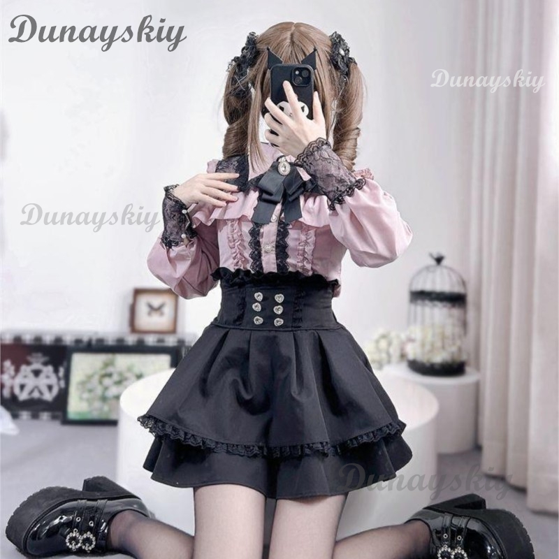 Anime Girl Merchandise - Jirai Kei-Conjunto de falda y camisa