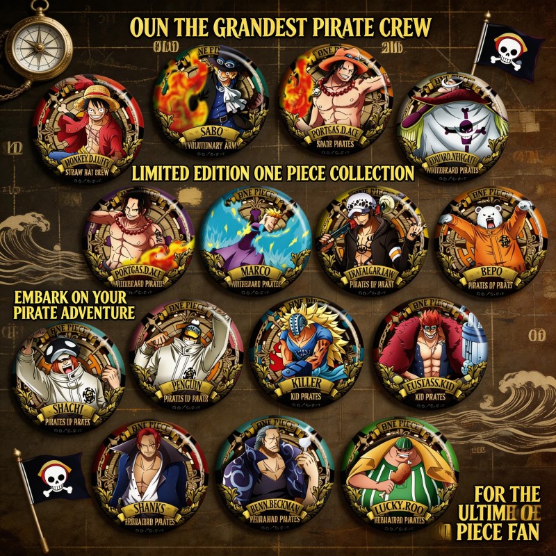 Anime Merchandise Types - Pin de Anime ONE PIECE Tipo