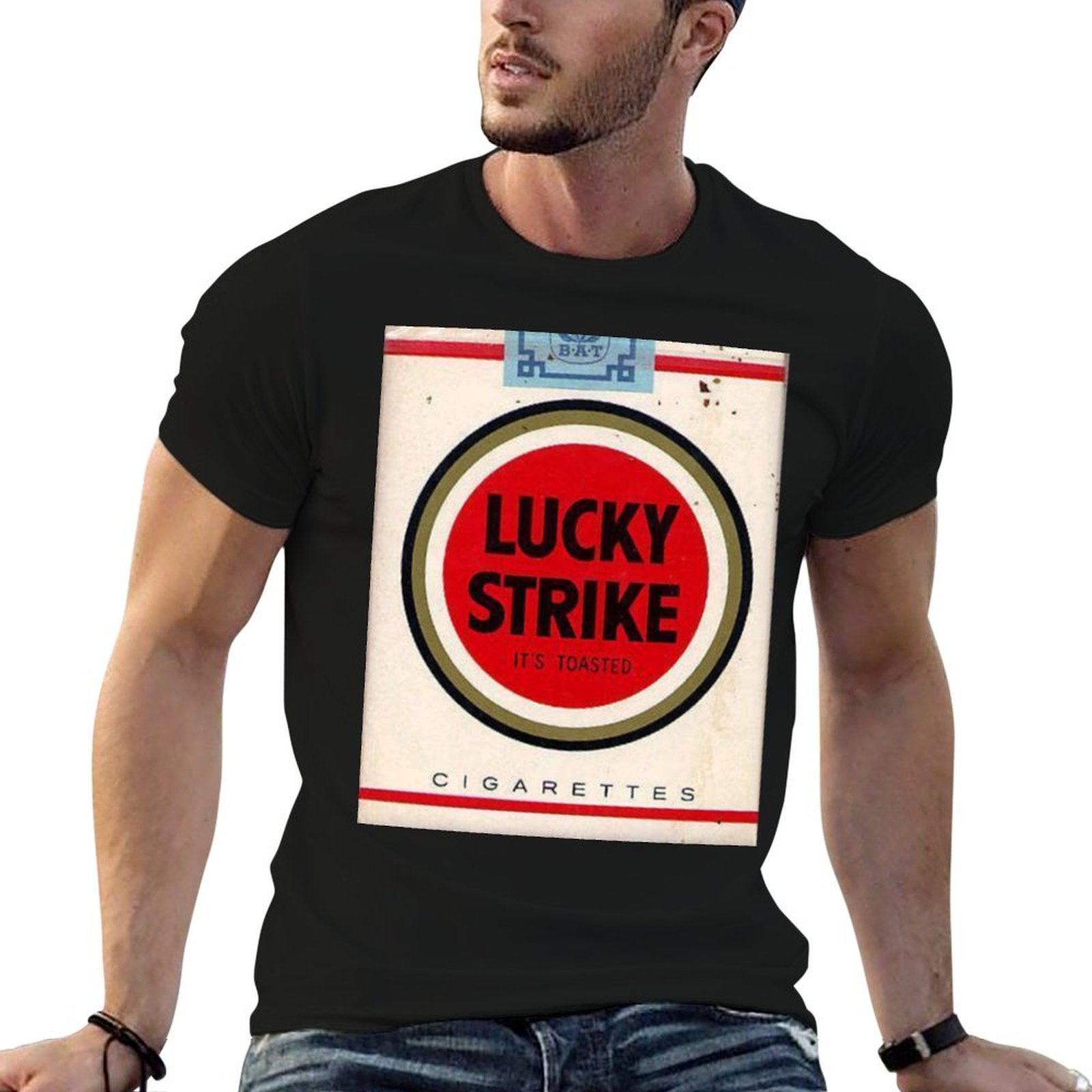 Anime Merchandise Shirt - Camiseta Lucky Strike Merchandise, camiseta para