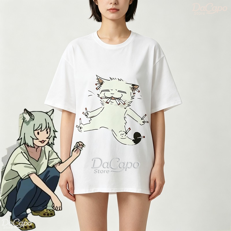 Anime Merchandise Shirt - Camiseta de Manga Corta con Estampado
