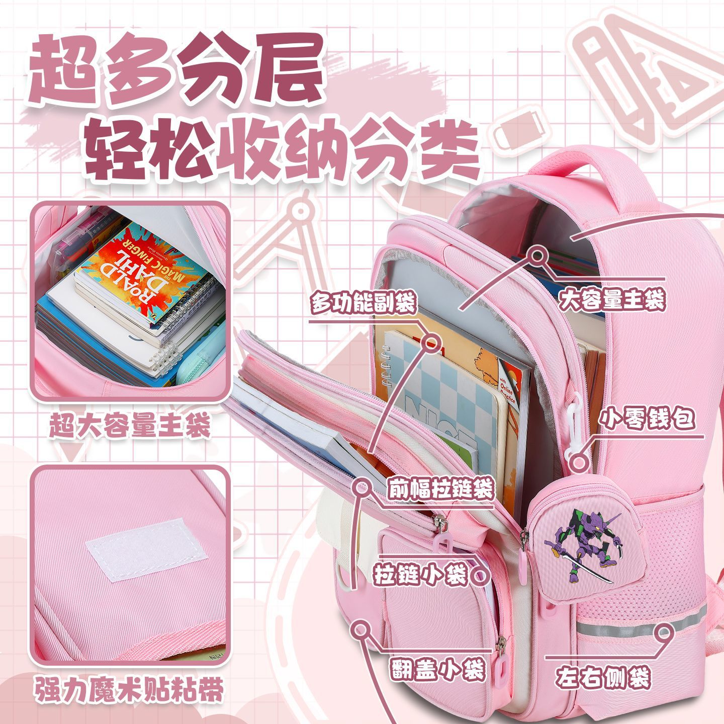 Mochila EVA Ayanami Rei Asuka  - Evangelion Anime Merchandise reseña y precio