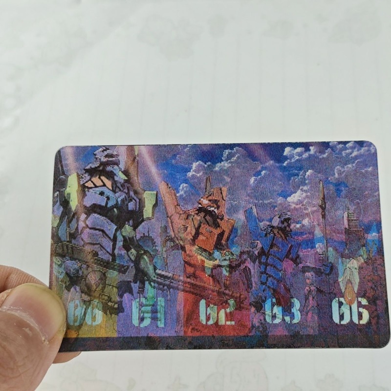 Tarjetas EVA Shinji Rei Asuka  - Evangelion Anime Merchandise reseña y precio