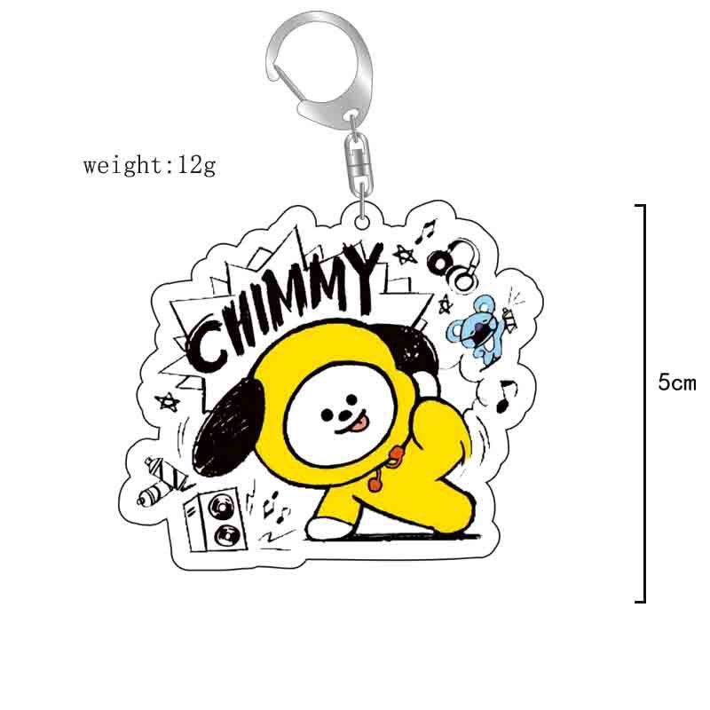 Llavero acrílico BT21 de anime - Anime Girl Merchandise reseña y precio