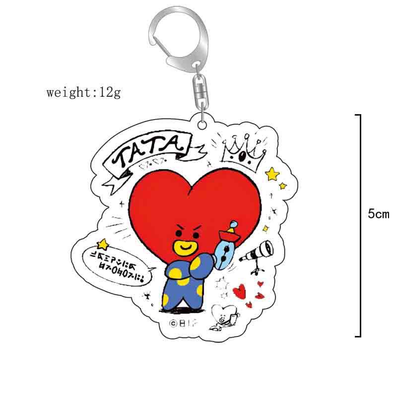 Llavero acrílico BT21 de anime - Anime Girl Merchandise reseña y precio