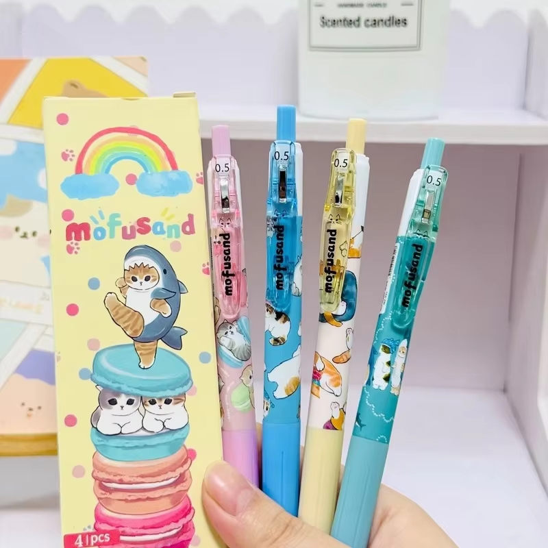 4 bolígrafos Mofusand creativo - Anime Merchandise Types reseña y precio