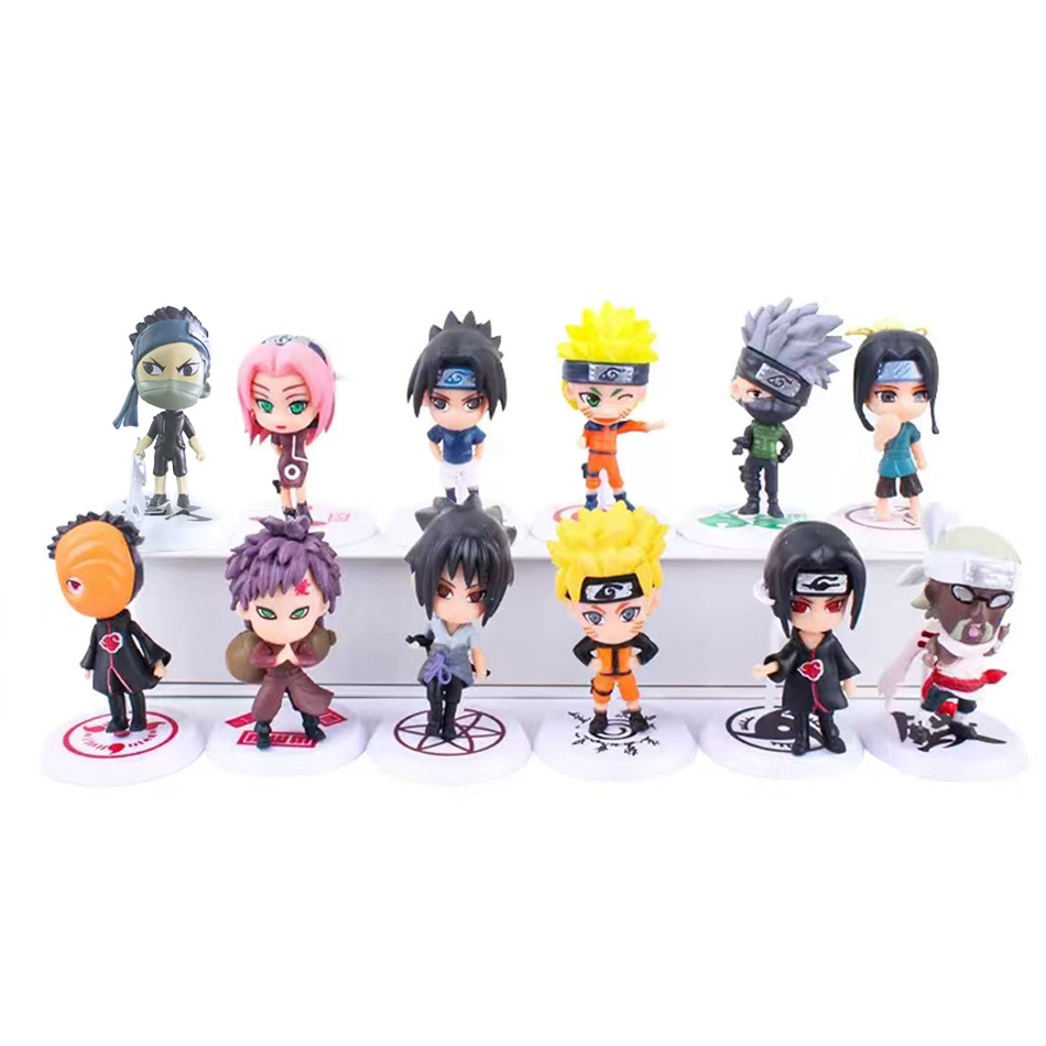 Caliente 12 unids/set figura d - Rare Anime Merchandise reseña y precio