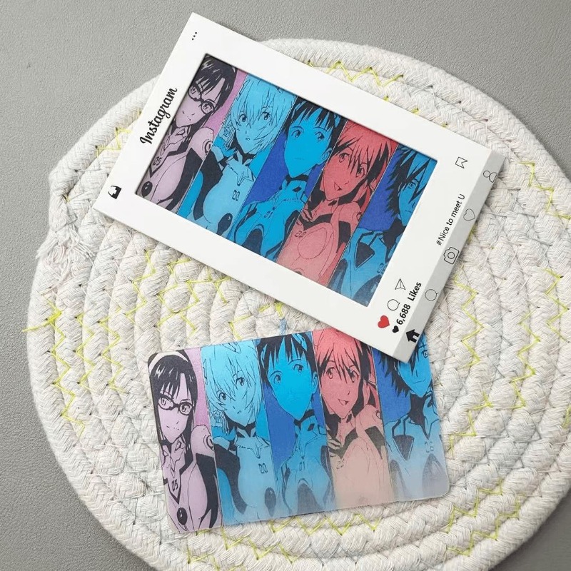 Tarjetas EVA Shinji Rei Asuka  - Evangelion Anime Merchandise reseña y precio