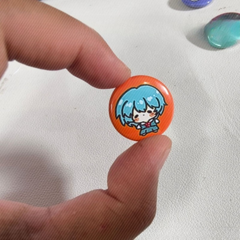 5 unidades de insignias de bot - Evangelion Anime Merchandise reseña y precio